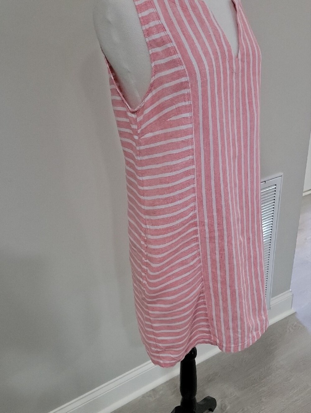 Sigrid Olsen Linen Striped Midi Dress - Picture 5 of 13